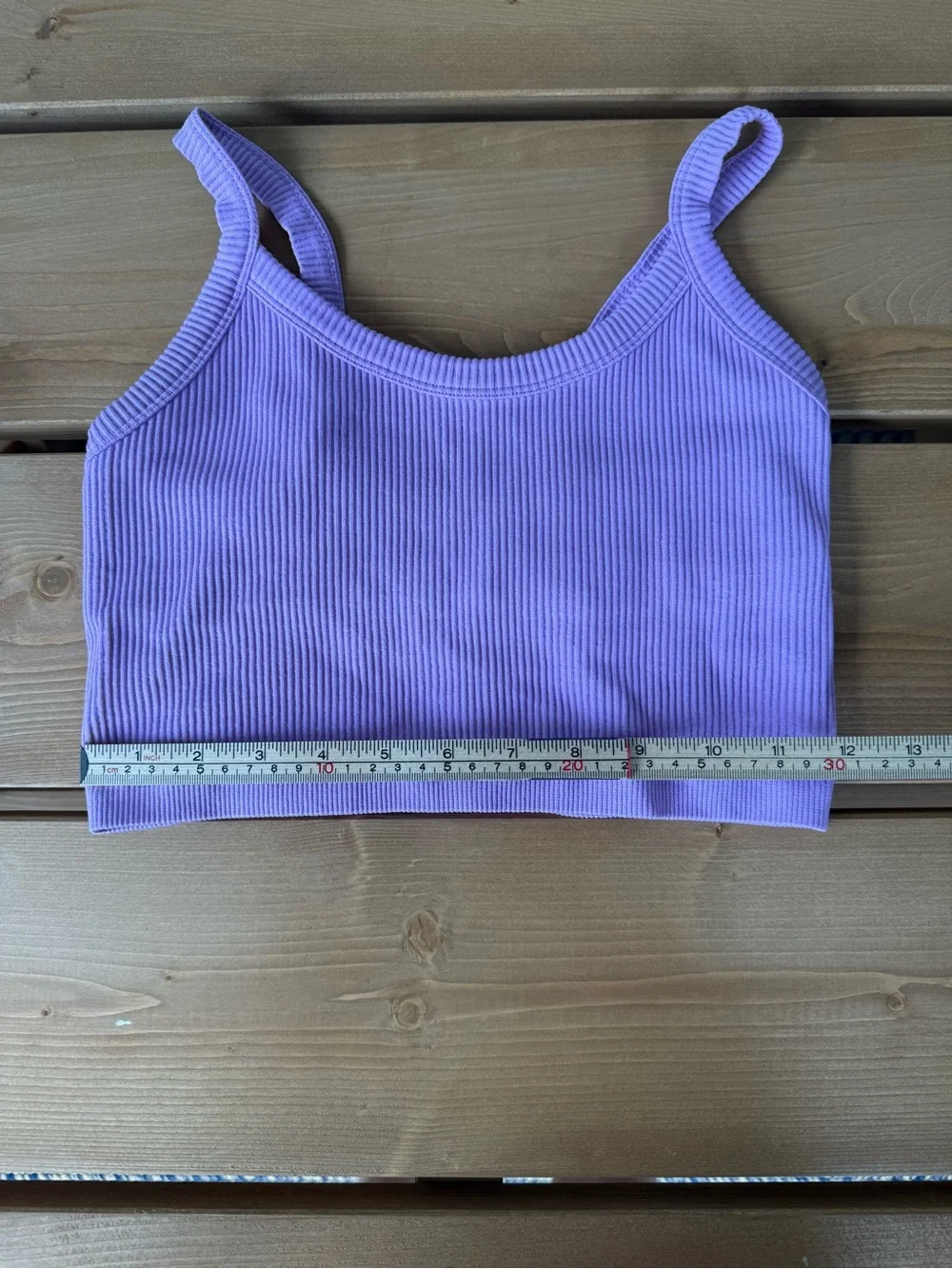 Target Lavender Ribbed Crop Bralette Size S | 0065
